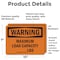 Signmission Maximum Load Capacity lbs, 10 in W x Rectangle, Vinyl Decal OS-2PACK-WS-D-710-L-12676 - alternate 4